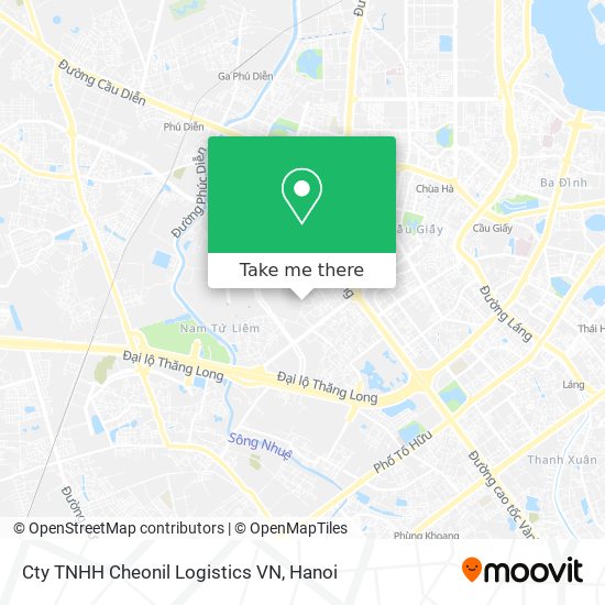 Cty TNHH Cheonil Logistics VN map