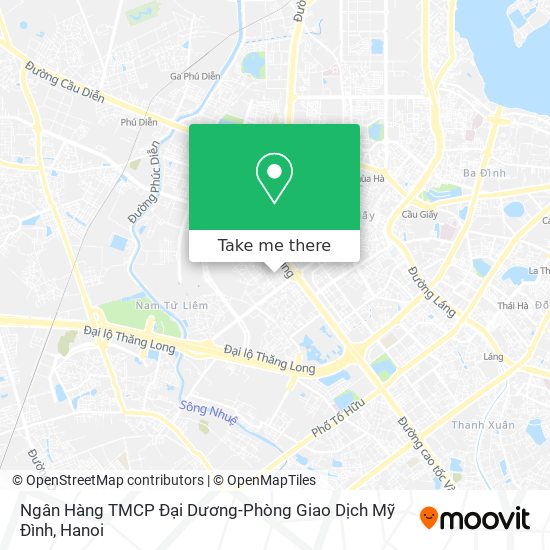 Ngân Hàng TMCP Đại Dương-Phòng Giao Dịch Mỹ Đình map