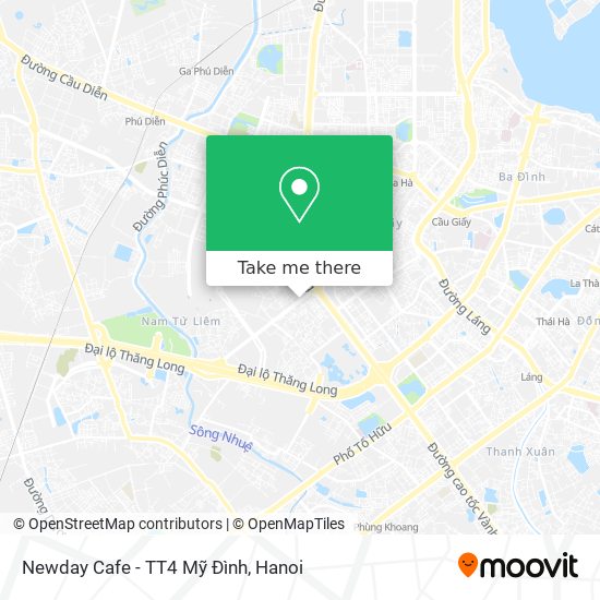 Newday Cafe - TT4 Mỹ Đình map