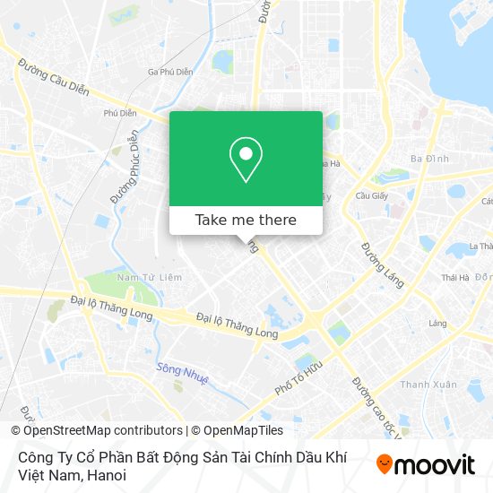 Công Ty Cổ Phần Bất Động Sản Tài Chính Dầu Khí Việt Nam map