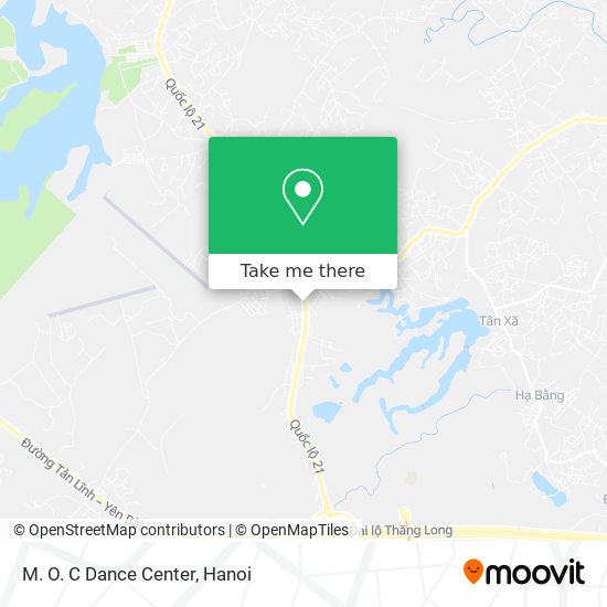 M. O. C Dance Center map