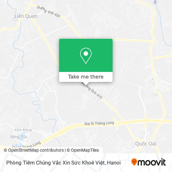 Phòng Tiêm Chủng Vắc Xin Sức Khoẻ Việt map