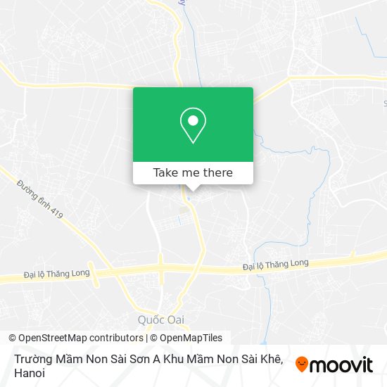 Trường Mầm Non Sài Sơn A Khu Mầm Non Sài Khê map