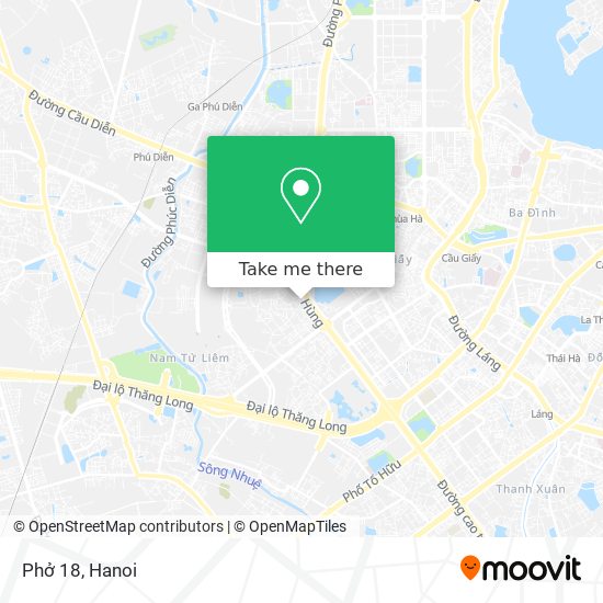 Phở 18 map