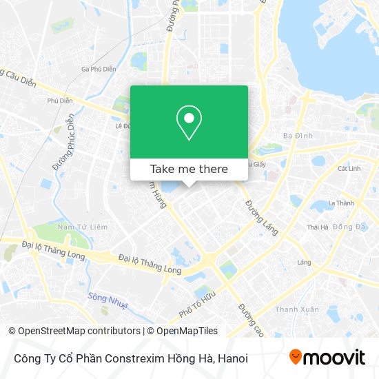 Công Ty Cổ Phần Constrexim Hồng Hà map