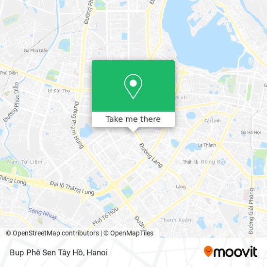 Bup Phê Sen Tây Hồ map