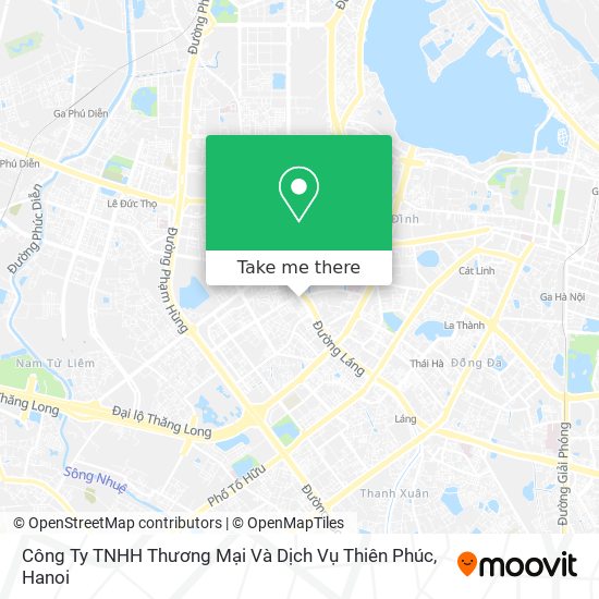 Công Ty TNHH Thương Mại Và Dịch Vụ Thiên Phúc map