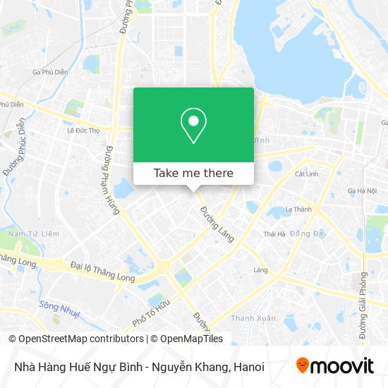 Nhà Hàng Huế Ngự Bình - Nguyễn Khang map