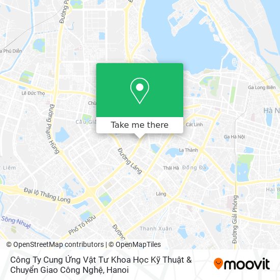 Công Ty Cung Ứng Vật Tư Khoa Học Kỹ Thuật & Chuyển Giao Công Nghệ map