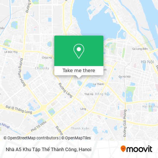 Nhà A5 Khu Tập Thể Thành Công map