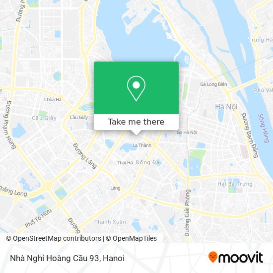 Nhà Nghỉ Hoàng Cầu 93 map