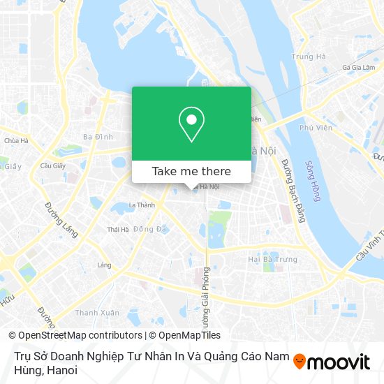 Trụ Sở Doanh Nghiệp Tư Nhân In Và Quảng Cáo Nam Hùng map