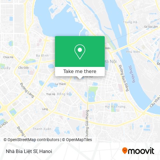 Nhà Bia Liệt Sĩ map