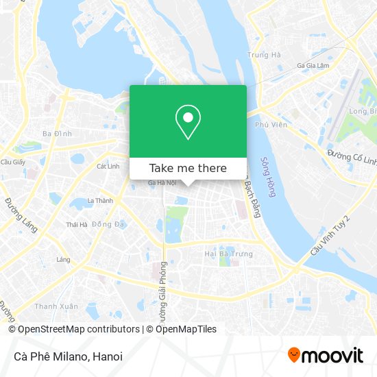 Cà Phê Milano map