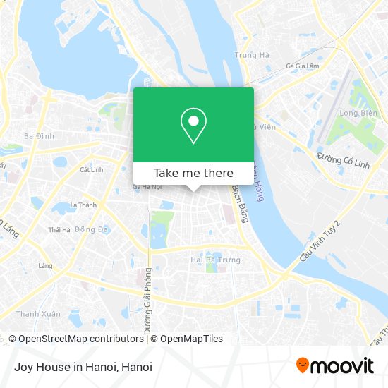 Joy House in Hanoi map