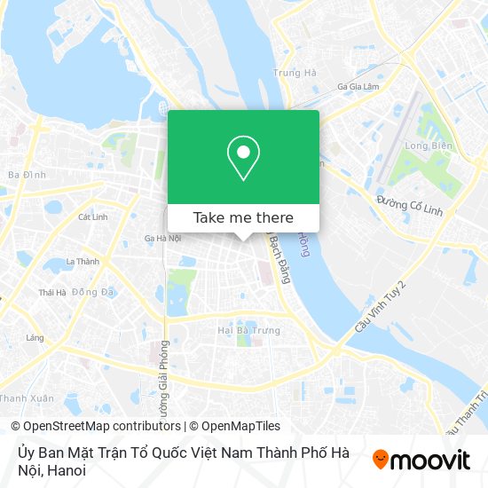 Ủy Ban Mặt Trận Tổ Quốc Việt Nam Thành Phố Hà Nội map