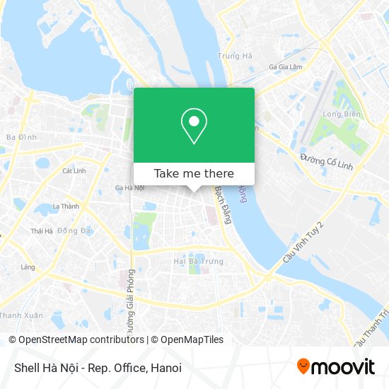 Shell Hà Nội - Rep. Office map
