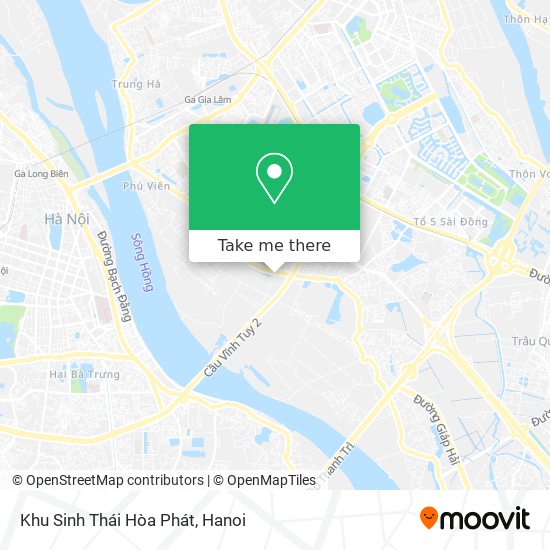 Khu Sinh Thái Hòa Phát map