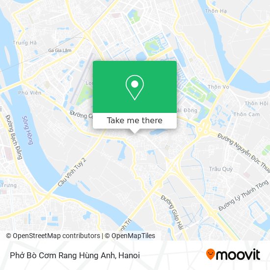 Phở Bò Cơm Rang Hùng Anh map