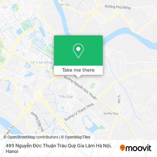 489 Nguyễn Đức Thuận Trâu Quỳ Gia Lâm Hà Nội map