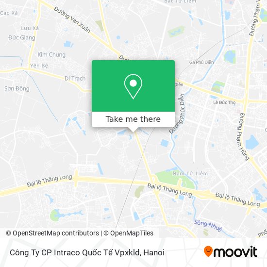 Công Ty CP Intraco Quốc Tế Vpxkld map