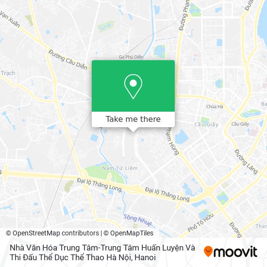 How to get to Nhà Văn Hóa Trung Tâm-Trung Tâm Huấn Luyện Và Thi Đấu Thể Dục Thể Thao Hà Nội in Mỹ Đình 1 by Bus?