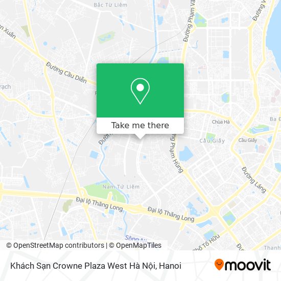 Khách Sạn Crowne Plaza West Hà Nội map