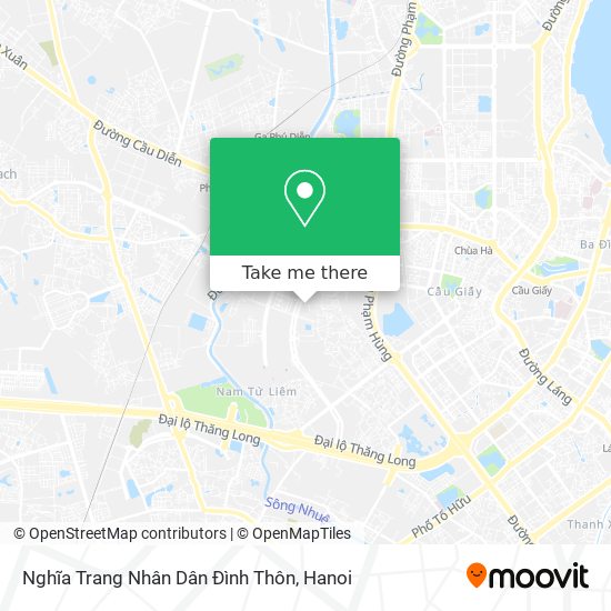 Nghĩa Trang Nhân Dân Đình Thôn map