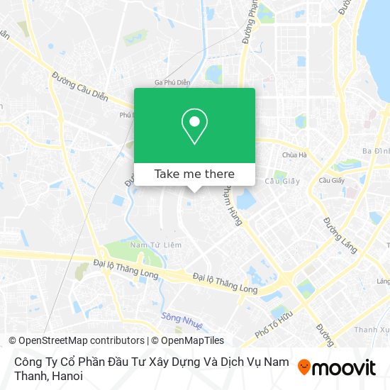 Công Ty Cổ Phần Đầu Tư Xây Dựng Và Dịch Vụ Nam Thanh map