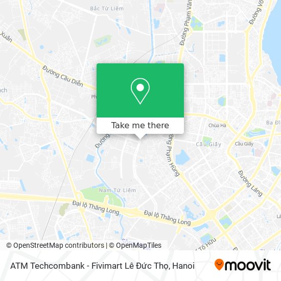 ATM Techcombank - Fivimart Lê Đức Thọ map