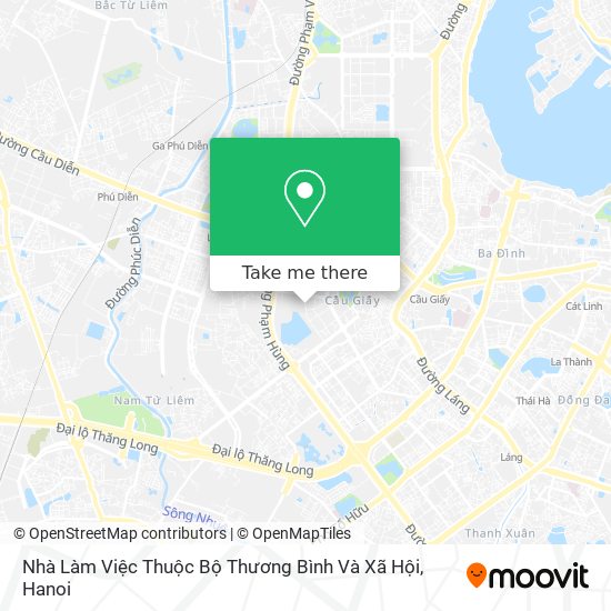 Nhà Làm Việc Thuộc Bộ Thương Bình Và Xã Hội map