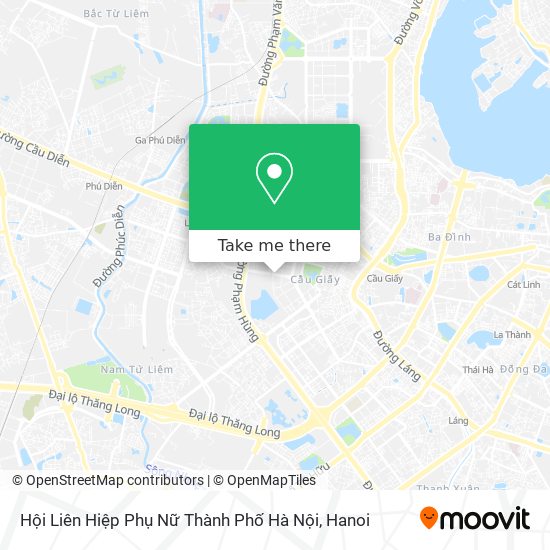 Hội Liên Hiệp Phụ Nữ Thành Phố Hà Nội map