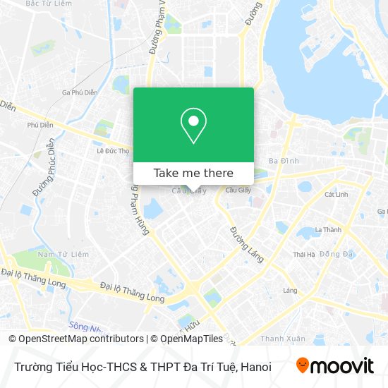 Trường Tiểu Học-THCS & THPT Đa Trí Tuệ map