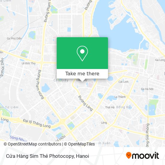 Cửa Hàng Sim Thẻ Photocopy map