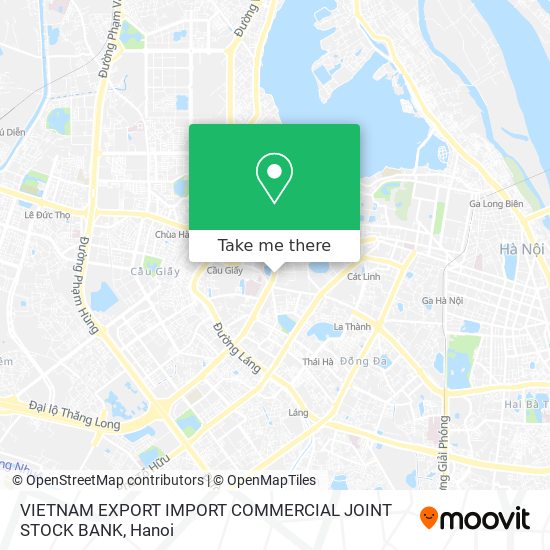 VIETNAM EXPORT IMPORT COMMERCIAL JOINT STOCK BANK map