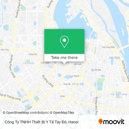 Công Ty TNHH Thiết Bị Y Tế Tây Đô map