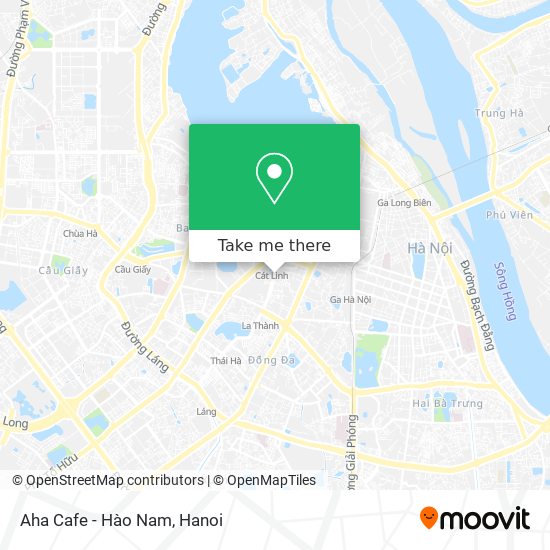 Aha Cafe - Hào Nam map