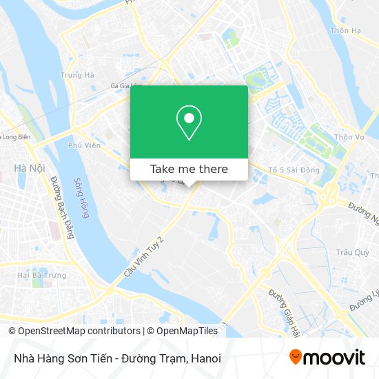 Nhà Hàng Sơn Tiến - Đường Trạm map