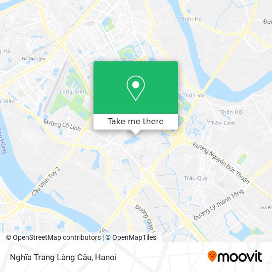 Nghĩa Trang Làng Câu map