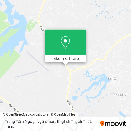 Trung Tâm Ngoại Ngữ smart English Thạch Thất map