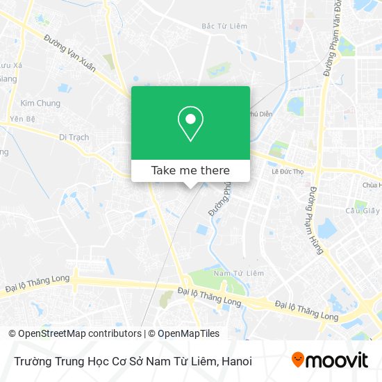 Trường Trung Học Cơ Sở Nam Từ Liêm map