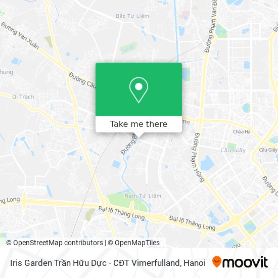Iris Garden Trần Hữu Dực - CĐT Vimerfulland map