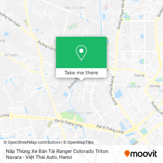 Nắp Thùng Xe Bán Tải Ranger Colorado Triton Navara - Việt Thái Auto map