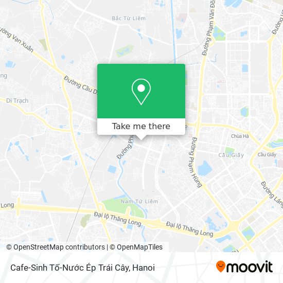 Cafe-Sinh Tố-Nước Ép Trái Cây map