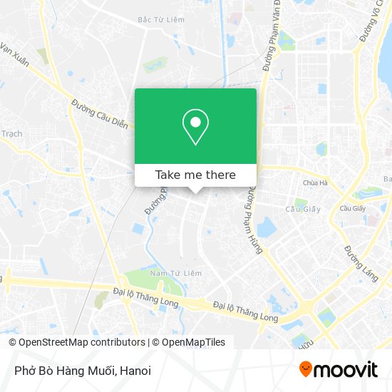 Phở Bò Hàng Muối map