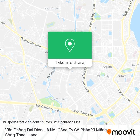 Văn Phòng Đại Diện Hà Nội Công Ty Cổ Phần Xi Măng Sông Thao map