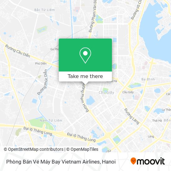 Phòng Bán Vé Máy Bay Vietnam Airlines map