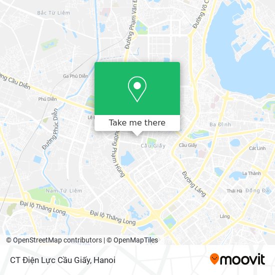 CT Điện Lực Cầu Giấy map