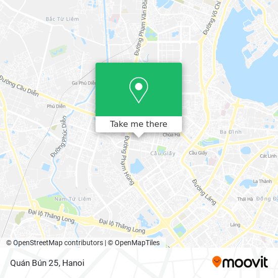 Quán Bún 25 map