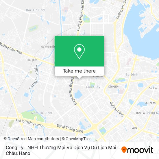 Công Ty TNHH Thương Mại Và Dịch Vụ Du Lịch Mai Châu map